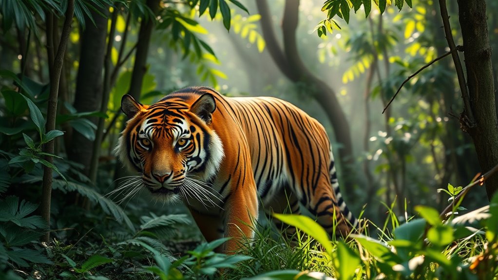 rare malayan tiger spotted