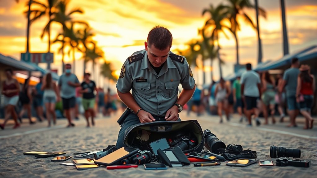 thief caught with gadgets